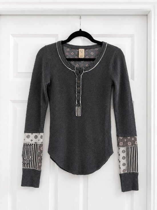 We The Free Tops - Free People We Free The long sleeve henley shirt.